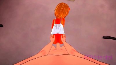 Elementaalinen liekki hirviö tyttö